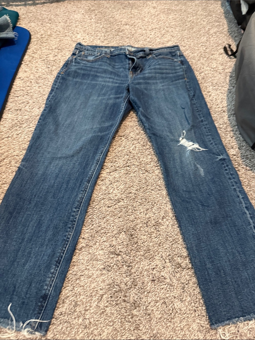 Old Navy Women's Distressed Boyfriend Jeans - Medium Blue